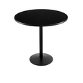 Holland Bar Stool Co 36" 214 Black Table, 36" dia. Top 214-2236BW36R
